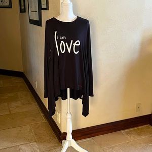 PEACE LOVE WORLD 2 tops for the price of 1! Tunic shirt and tee shirt!